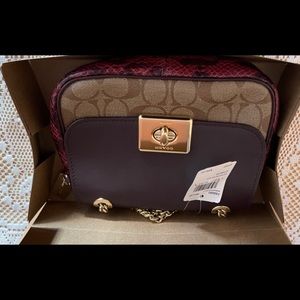 Coach bag cross body mini size